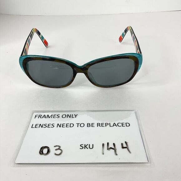 Kate Spade Sunglasses  Olive Tort Turquoise 54-16-135 Hilde/P/S X71P FRAMES ONLY - Picture 6 of 8